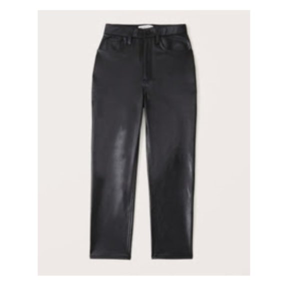 Faux leather Abercrombie curve love ankle pants - Picture 1 of 4